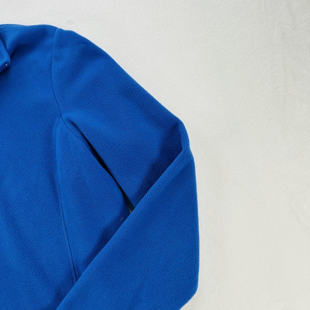 Lands' End Sweatshirt Womens Large 14-16 Blue Fleece 1/4 Zip Pullover Winter - Picture 7 of 16